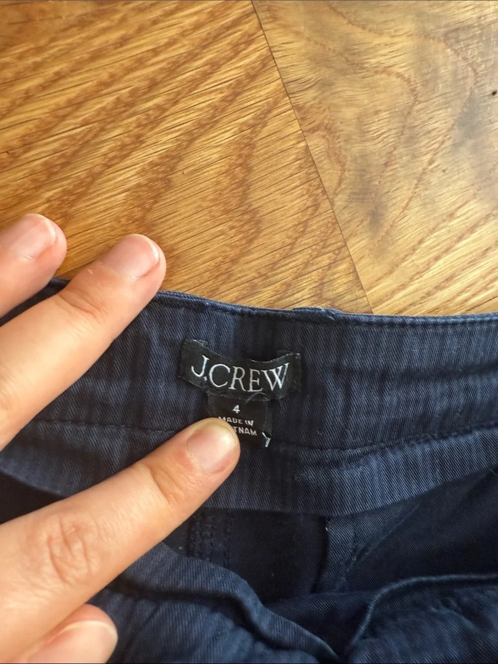 J. Crew Navy 5” Pleated Heritage Chino Cotton Shorts